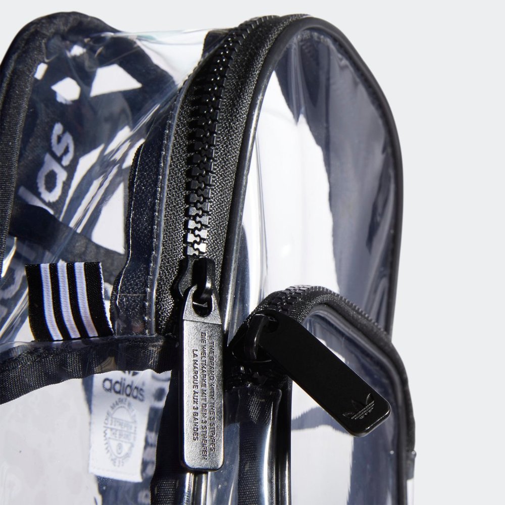 Adidas Transparent Mini Trefoil Backpack Black - Picture 15 of 16